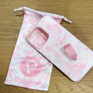Loopy Case Pink Floral Design Phone Case